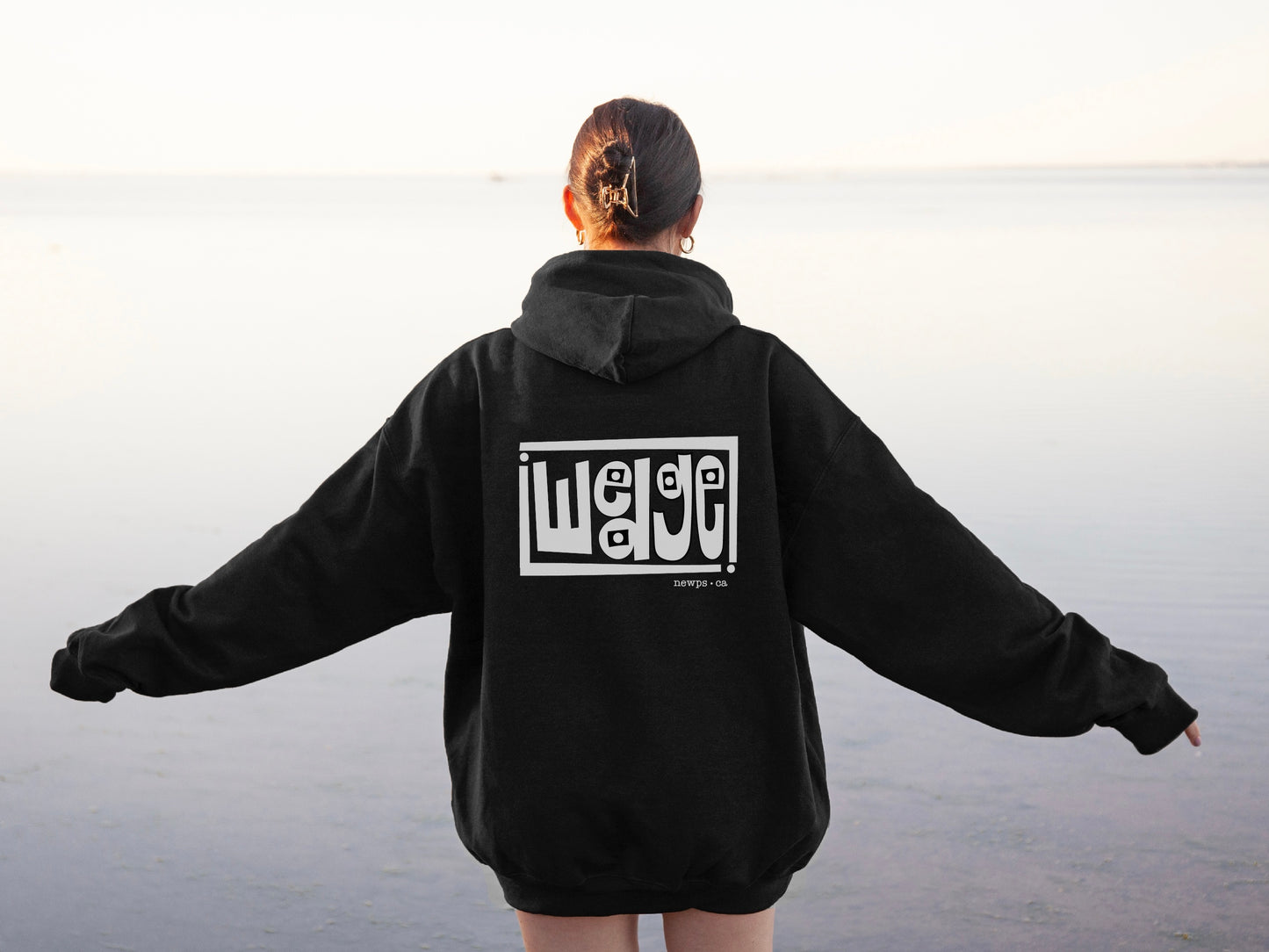 wedge hoodie