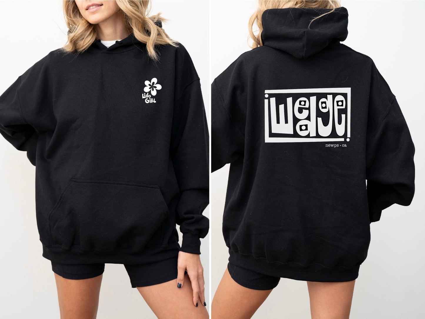 wedge hoodie