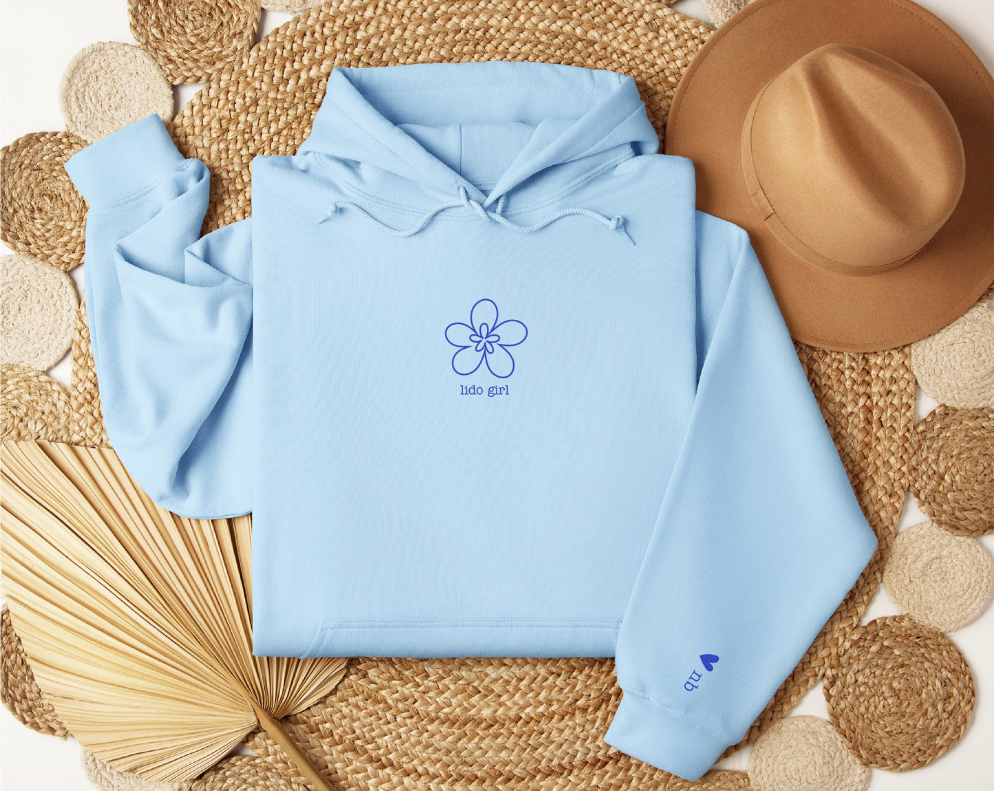 lido girl flower hoodie