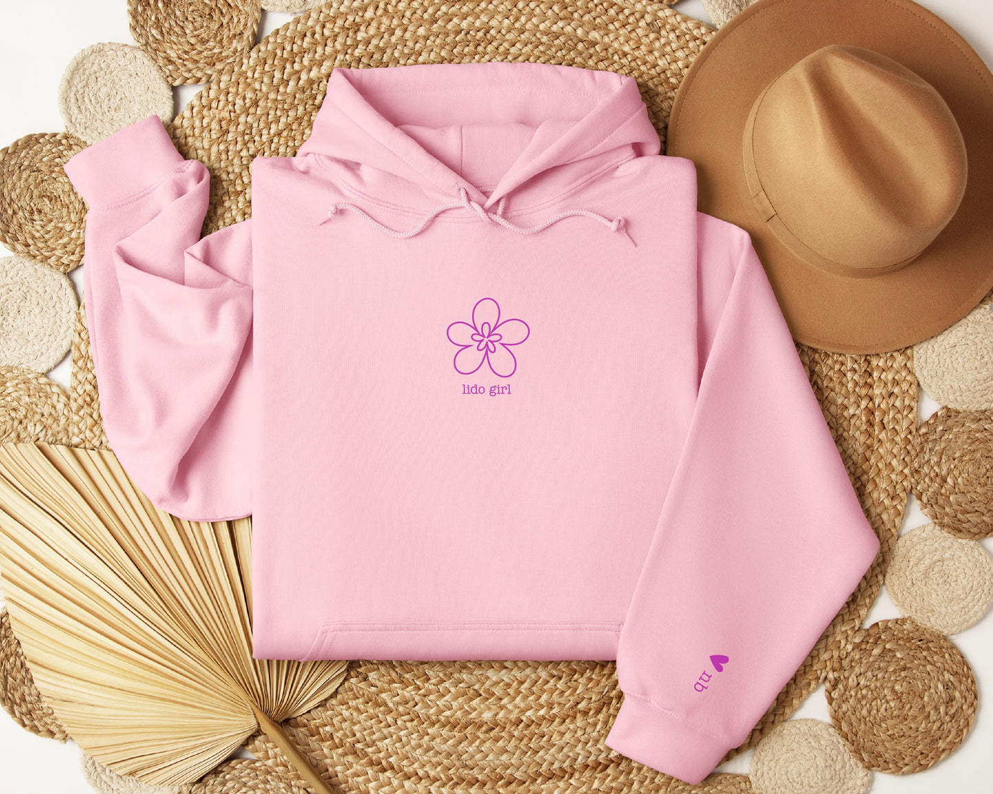 lido girl flower hoodie